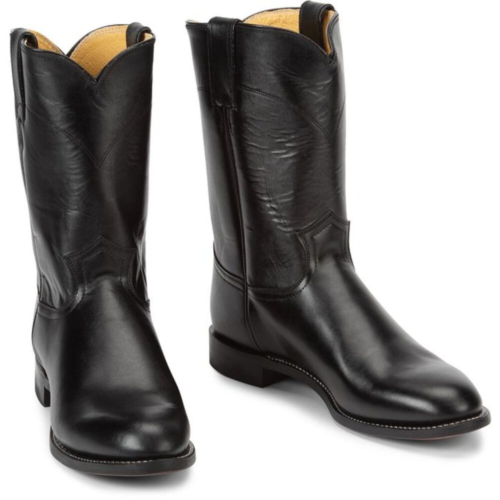 10" Black Cowboy Boots by Justin Boots